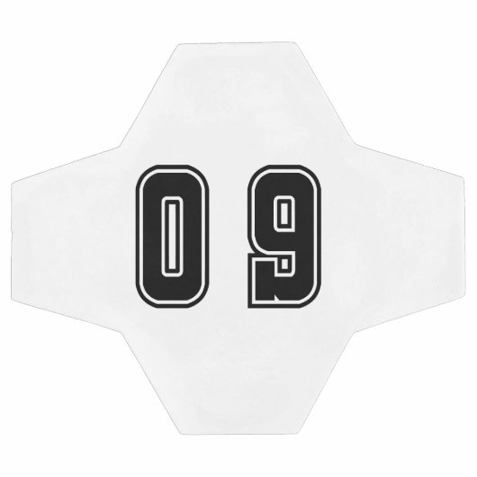 数値09 サッカーボール (フラット)