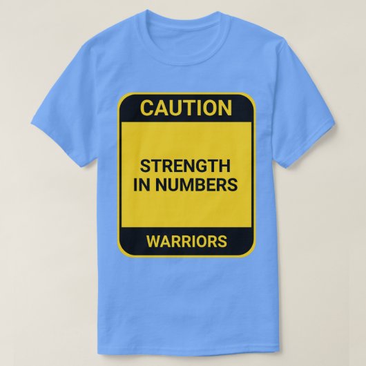 数値1の強さ Tシャツ (デザイン正面)