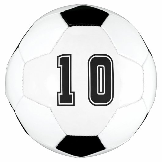 数値10 サッカーボール (正面)
