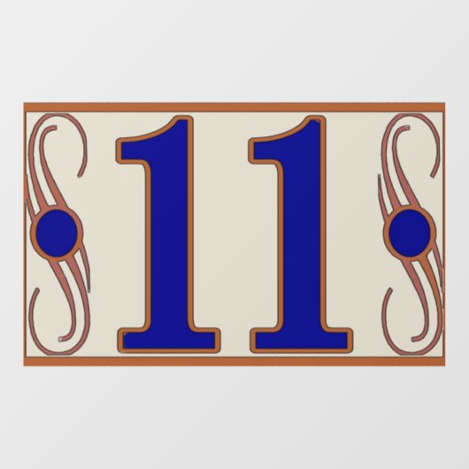 数値11 ウィンドウサイン (シート)