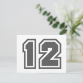 数値12 ポストカード (スタンド正面)