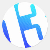 数値13 ラウンドシール (正面)