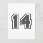 数値14 ポストカード (正面)