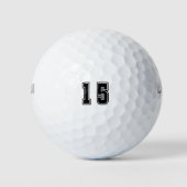 数値15 ゴルフボール (正面)