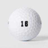 数値16 ゴルフボール (正面)