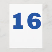 数値16 ポストカード (正面)