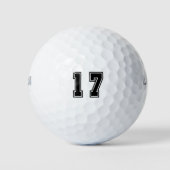 数値17 ゴルフボール (正面)