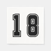 数値18 スタンダードカクテルナプキン (正面)