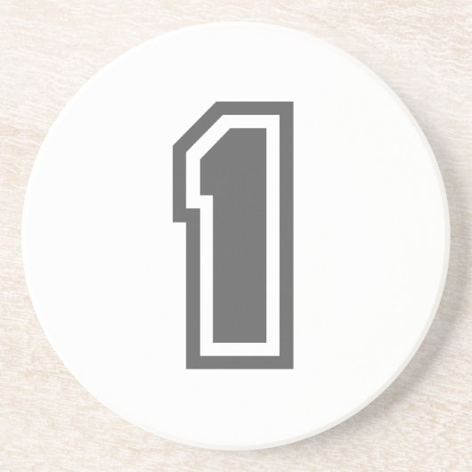 数値1 コースター (正面)