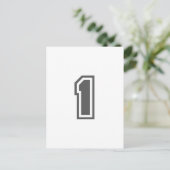 数値1 ポストカード (スタンド正面)