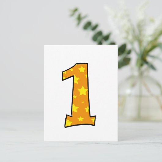 数値1 ポストカード (スタンド正面)