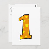 数値1 ポストカード (正面/裏面)