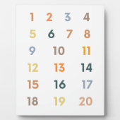 数値1-20 フォトプラーク (正面)