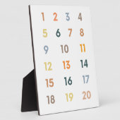 数値1-20 フォトプラーク (側面)