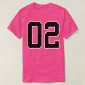 数値1 Tシャツ (デザイン正面)