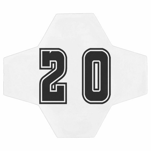 数値20 サッカーボール (フラット)