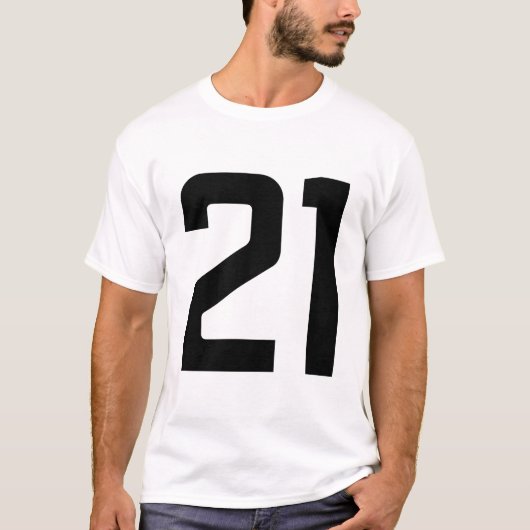 数値21 Tシャツ (正面)