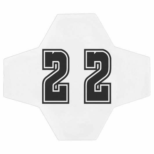 数値22 サッカーボール (フラット)