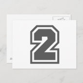 数値2 ポストカード (正面/裏面)