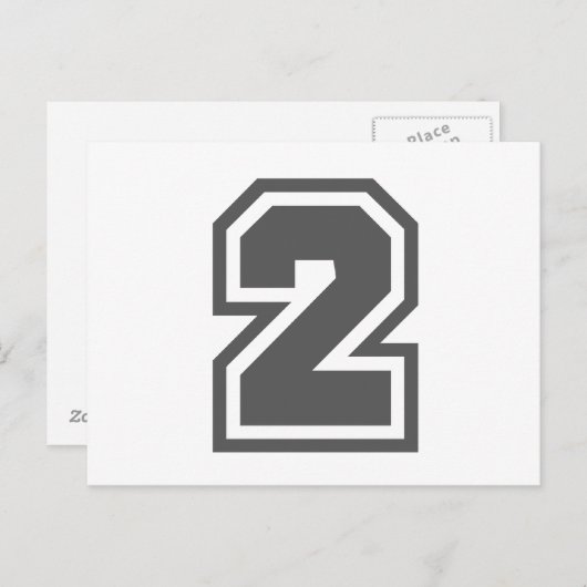 数値2 ポストカード (正面/裏面)