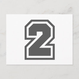 数値2 ポストカード