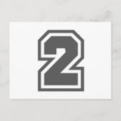 数値2 ポストカード (正面)