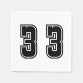 数値33 スタンダードカクテルナプキン (正面)