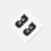 数値33 スタンダードカクテルナプキン (角)