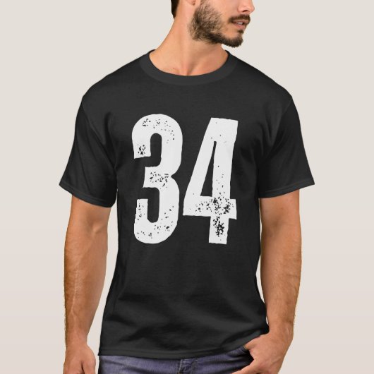 数値34 Tシャツ (正面)