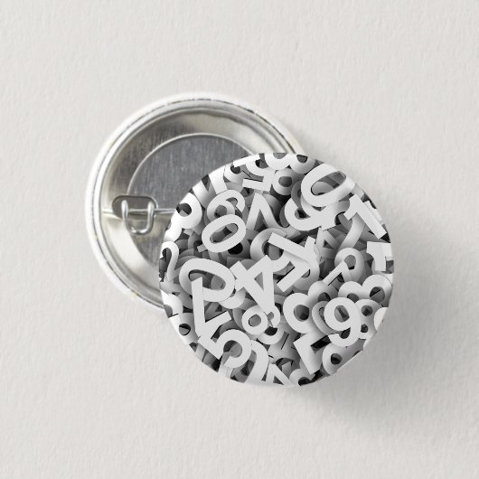 数値3 缶バッジ (正面&裏面)