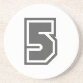 数値5 コースター (正面)