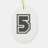 数値5 セラミックオーナメント (裏面)