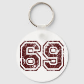数値69 キーホルダー (正面)