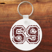数値69 キーホルダー (正面)