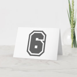 数値6 カード