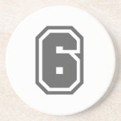 数値6 コースター (正面)