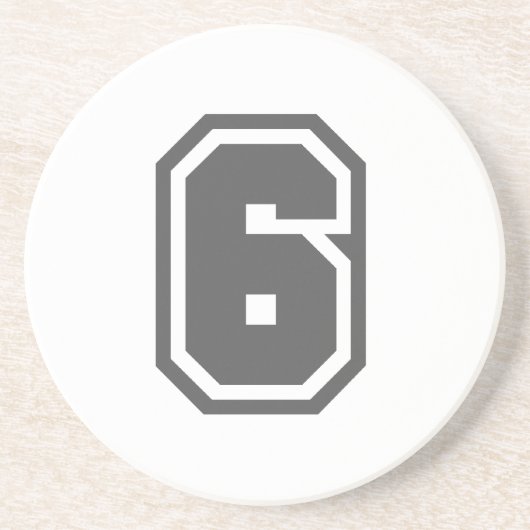 数値6 コースター (正面)