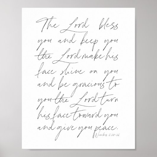 数値6:24-26スクリプト ポスター (正面)