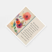 数値6 24-26主あなた賛美のフローラ水色 スタンダードランチョンナプキン (角)