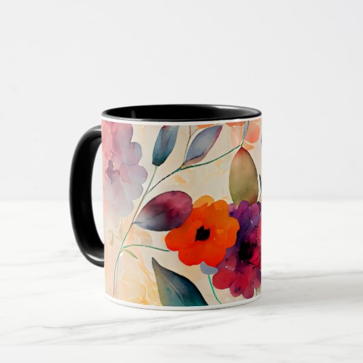 数値6 24-26主あなた賛美のフローラ水色 マグカップ (正面左)