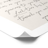 数値6:24-26 Boho Beige ミニマル Arch Script ポスター (角)