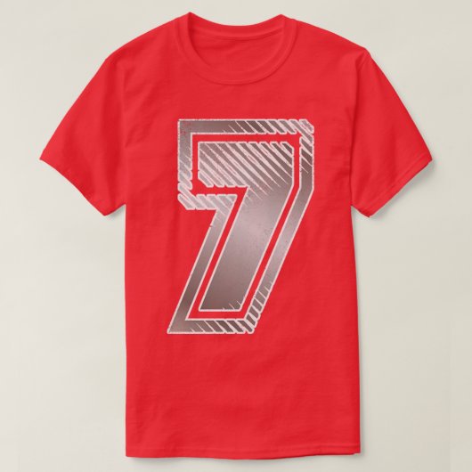 数値7ヴィンテージ Tシャツ (デザイン正面)