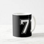 数値71 コーヒーマグカップ (正面右)