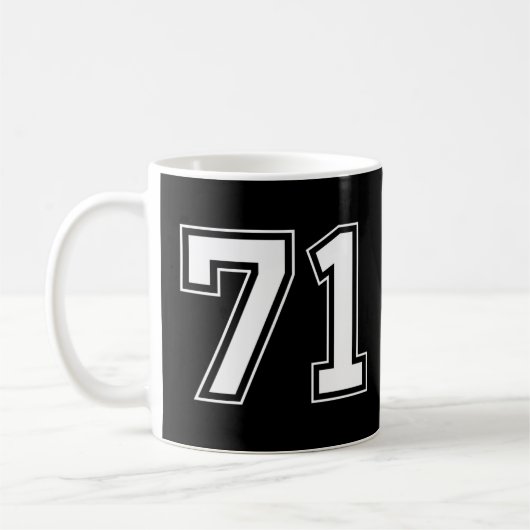 数値71 コーヒーマグカップ (左)