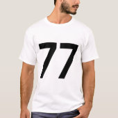 数値77 Tシャツ (正面)