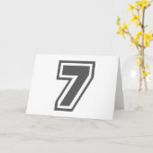 数値7 カード (黄色い花)