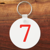 数値7 キーホルダー (正面)