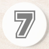 数値7 コースター (正面)