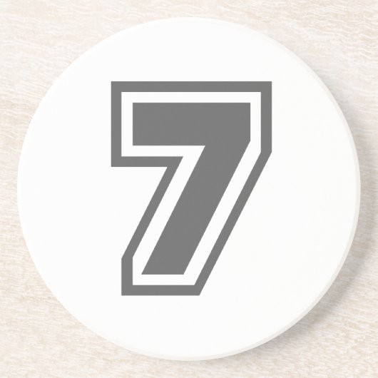 数値7 コースター (正面)