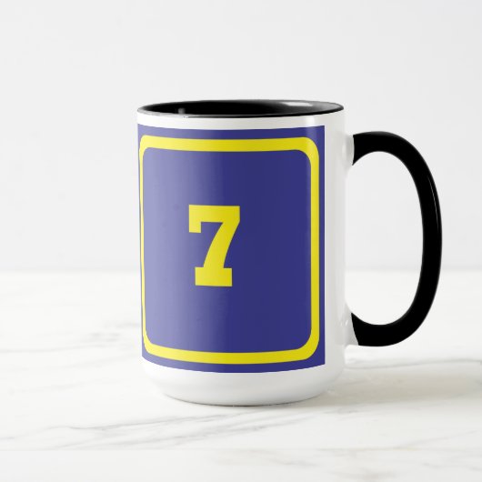 数値7 マグカップ (右)